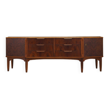 Walnut sideboard, Danish design, 1960s, manufactured in Denmark