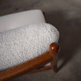 Mid Century Bouclé Lounge Chair, 1960s