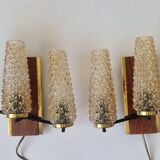 Pair of Midcentury Wall Lamps Sego Armatur, Sweden, 1960s