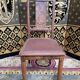 6 Art Deco period chairs in mahogany and leather
