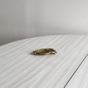 Vide-poche hibou en métal doré