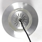Metal and crystal hanging lamp, Sweden, 1960.