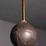 Large Vintage Leather Medicine Ball
