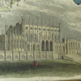 Gravure anglaise ancienne comté cheshire
