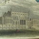 Gravure anglaise ancienne comté cheshire