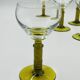 Lot de 5 verres à vin Roemer verts