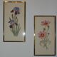 Paire de lithographies florales