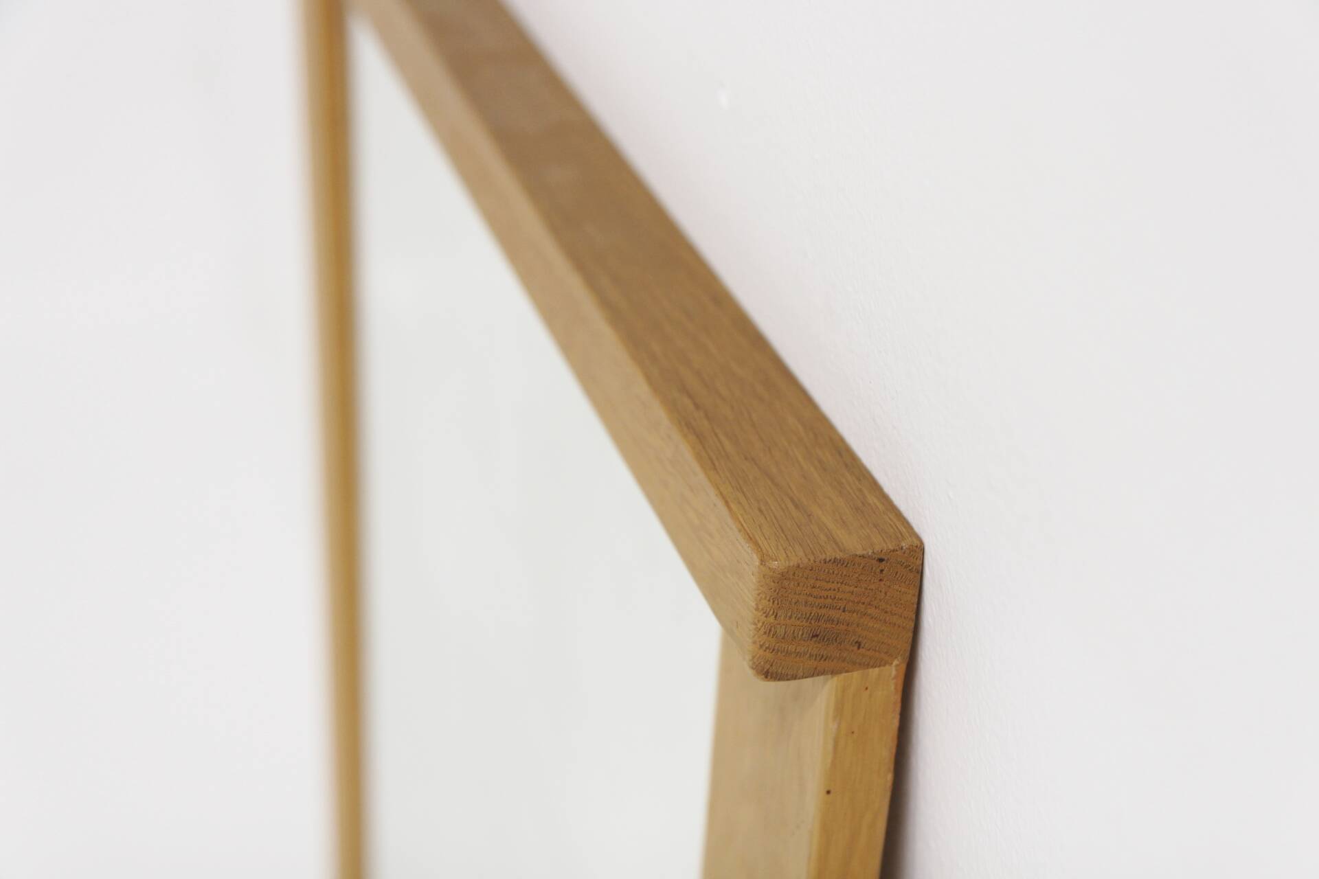 Scandinavian oak mirror Fröseke by Nybrofabriken, Sweden 1960