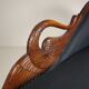 Carved Swan Chaise Longue, 20th Century