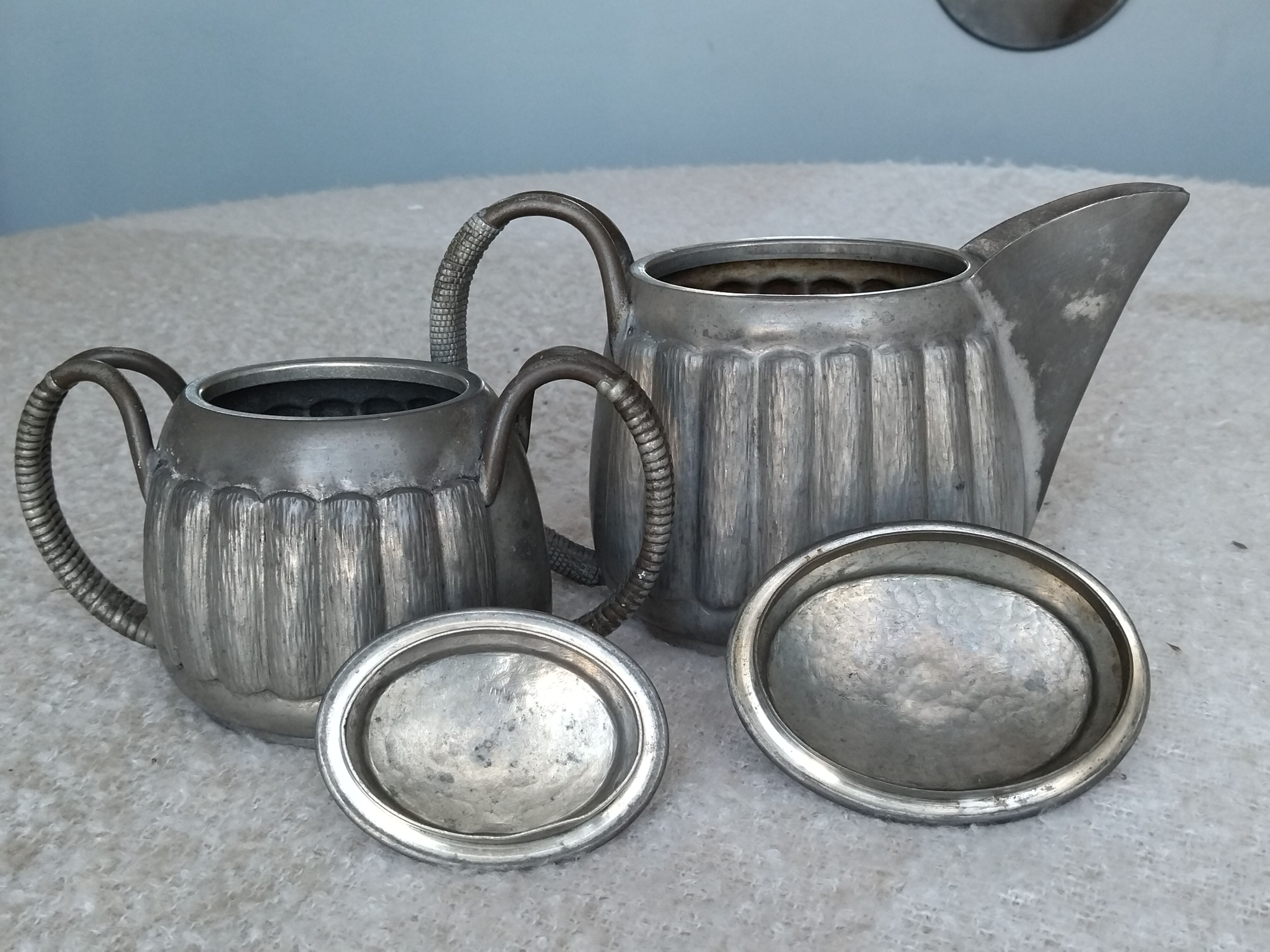 Art deco objects in their art tin juices