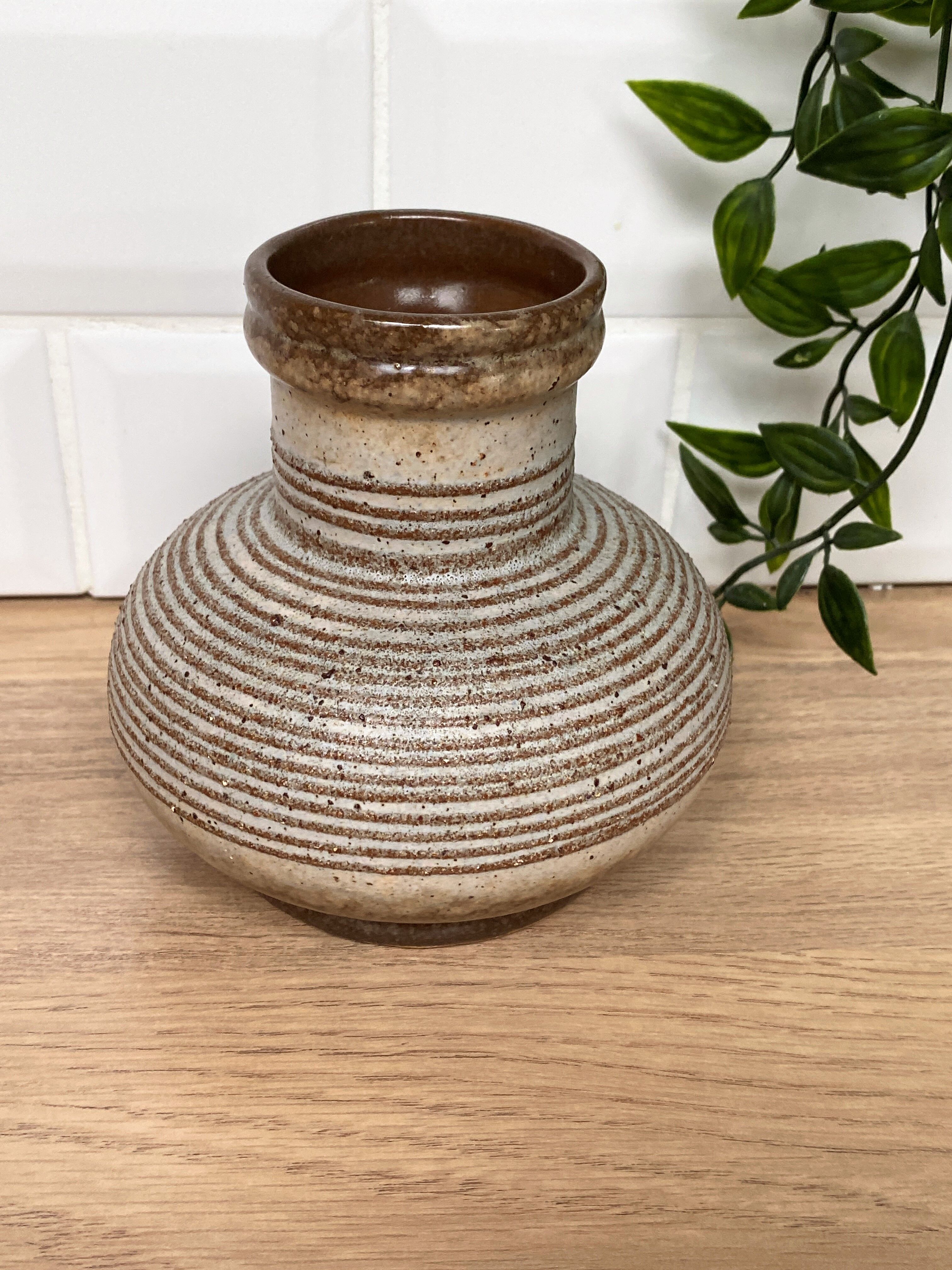 Vase céramique vintage Strehla Germany