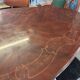 Oval table with marquetry top