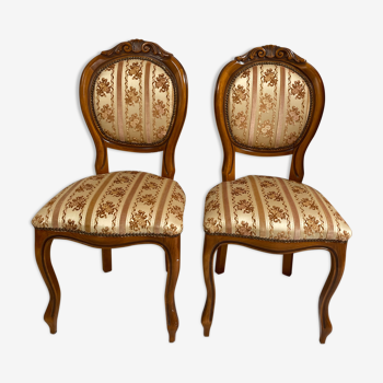 Duo chaises médaillons