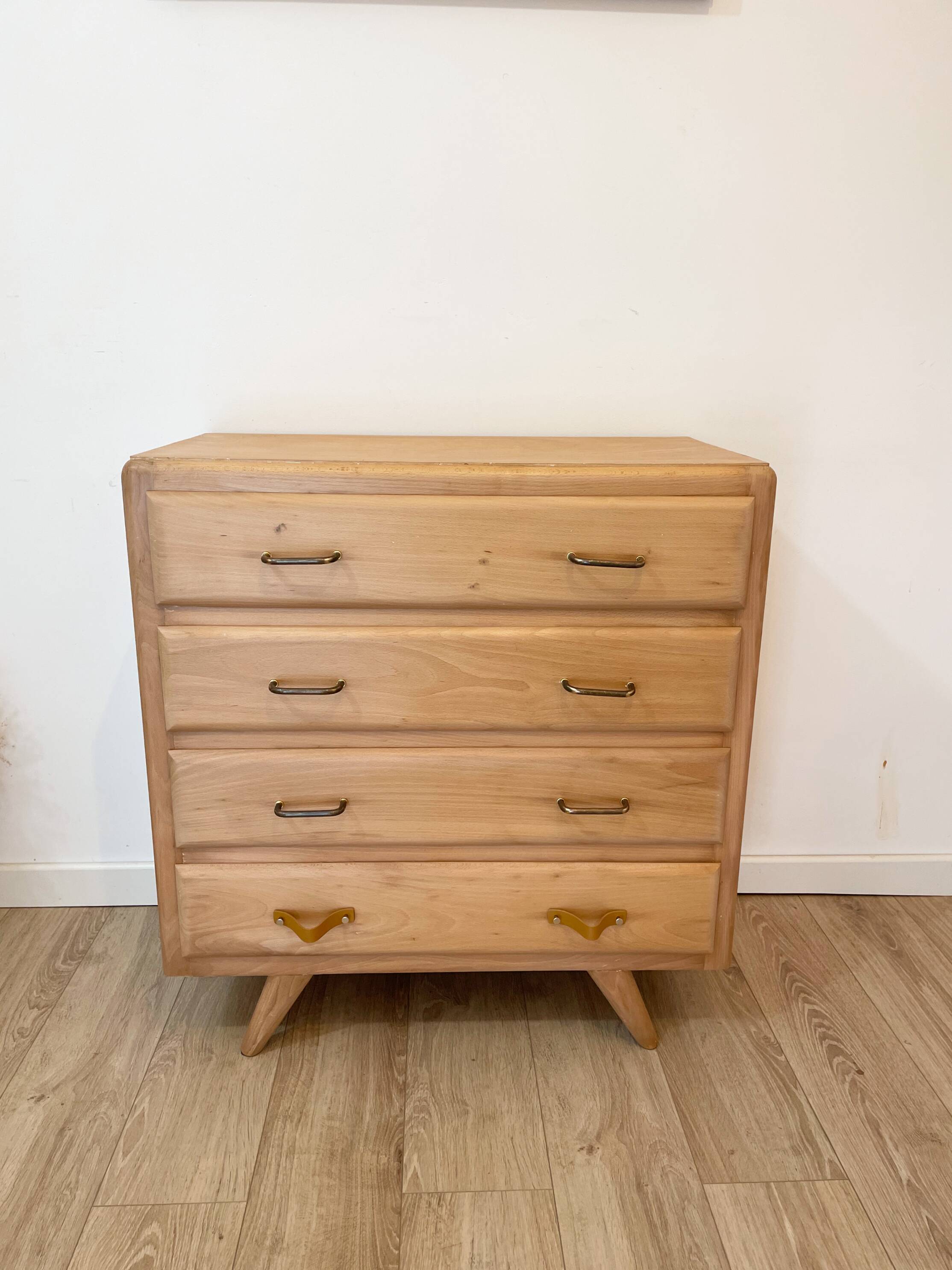 Vintage chest of drawers, tapered legs