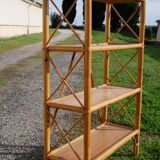 Vintage rattan shelf