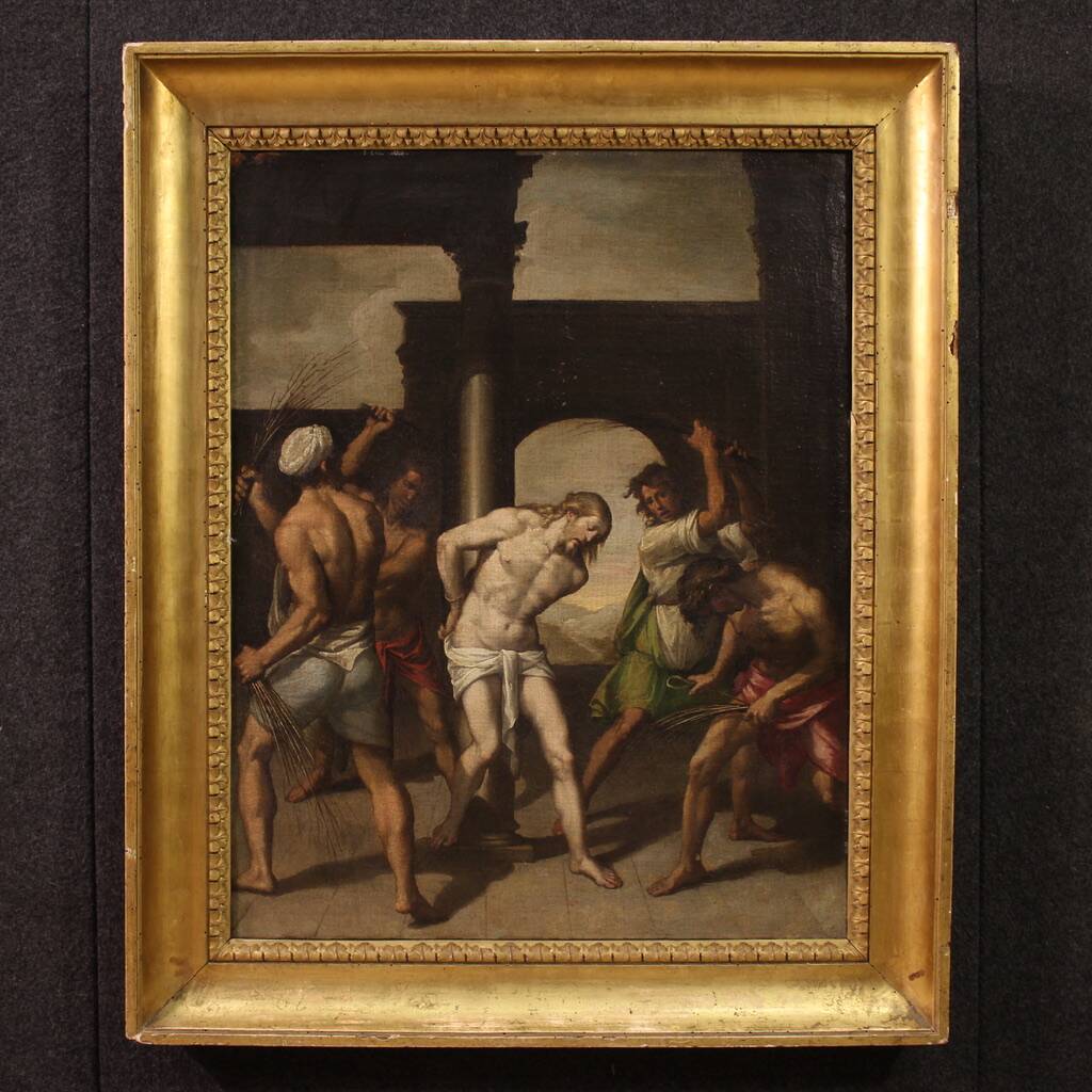 17th century Italian painting, Flagellation of Christ