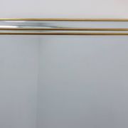 Hollywood Regency Metal Mirror by Deknudt, Belgium 20th Century