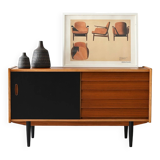 Scandinavian sideboard black accents