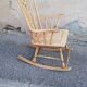 Rocking chair vintage light wood