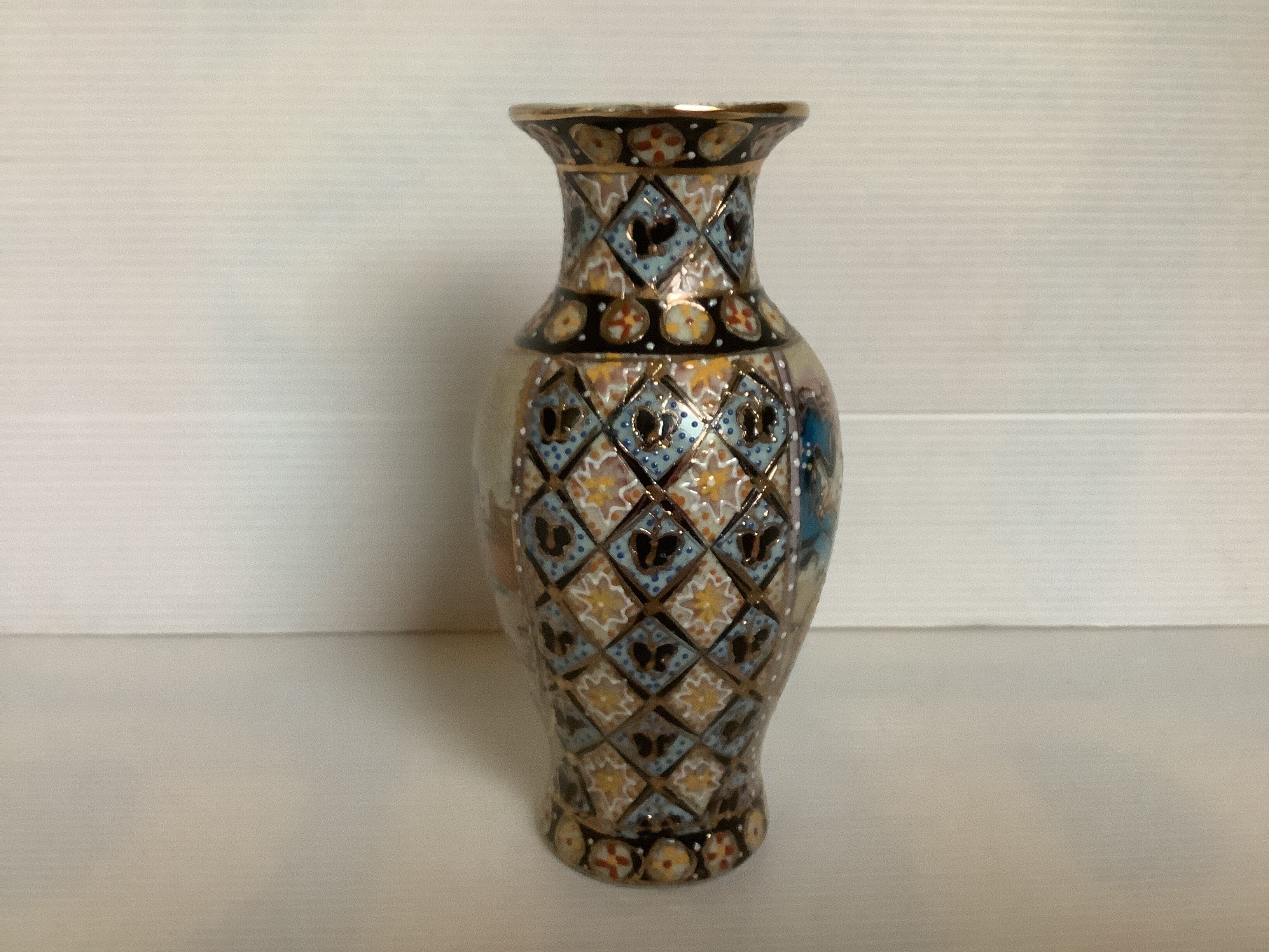 Chinese vase with relief painting