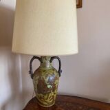 Lampe en céramique craquelée