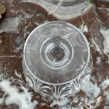 Moulded and cut crystal drageoir from Creusot Baccarat early 19th century