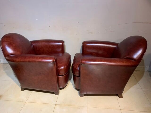 Pair of club chairs