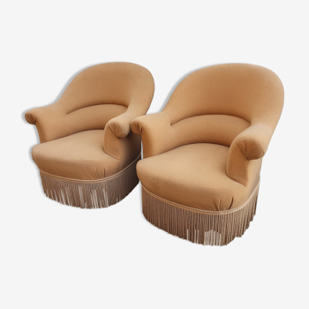 Pair of toad armchairs