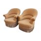 Paire de fauteuils crapauds