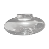 Flat vase "ufo" in thick glass