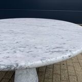 Angelo Mangiarotti M1 eettafel Skipper Carrara marmer 130cm