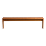 Banc de montagne en pin massif, France, circa 1975