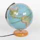 Columbus Duplex illuminated globe on a wooden base, 1980s