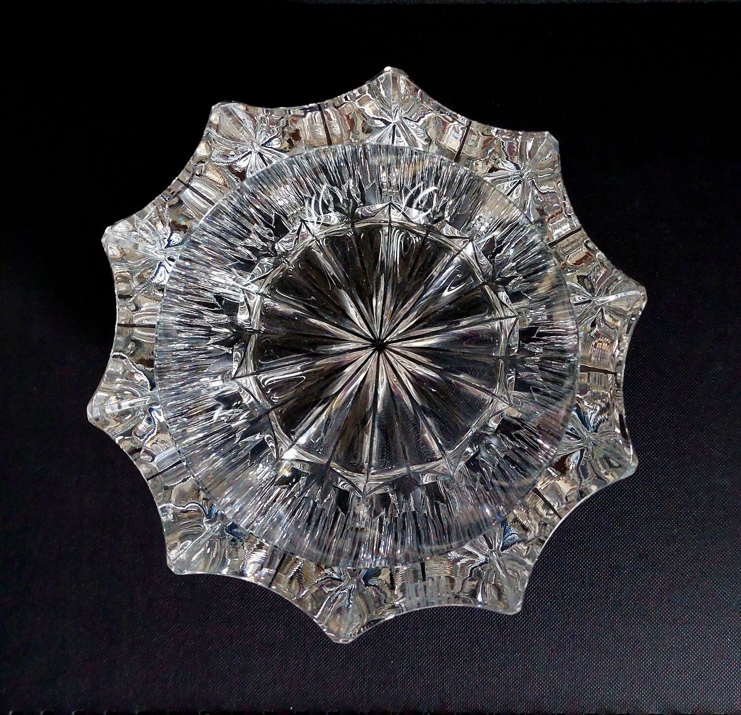 Art Deco crystal vase