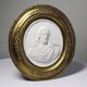 Religious wall medallion Christ plaster antique 19th century Louis XVI style 19th century