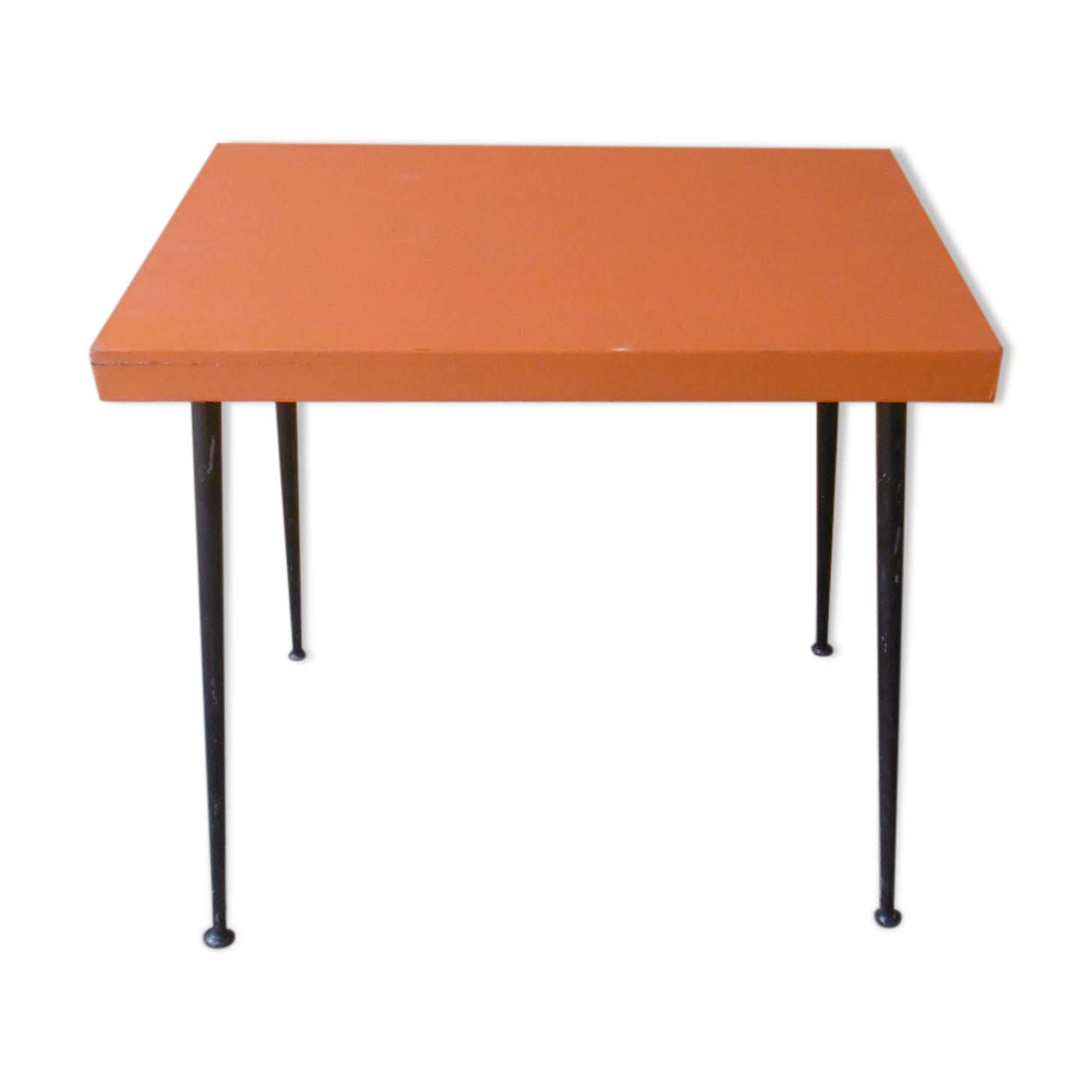 VINTAGE DESSERT TABLE - 70S - WOOD AND METAL