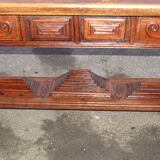 Table - Carved solid oak desk
