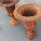 Pair of Medici type vase in cast iron