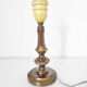 Pied de lampe en laiton doré
