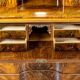 Commode antique en deux parties avec miroir, années 1890.