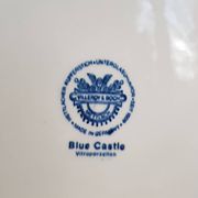 Grand plat de service rond en porcelaine Château Bleu de Villeroy & Boch