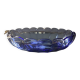 Val Saint Lambert cup in purple glass