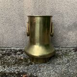 Large brass vases/cache pot/vintage copper vases