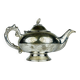Vintage silver-plated teapot, Italy 1950s