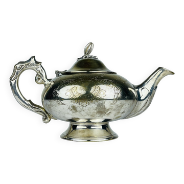 Vintage silver-plated teapot, Italy 1950s