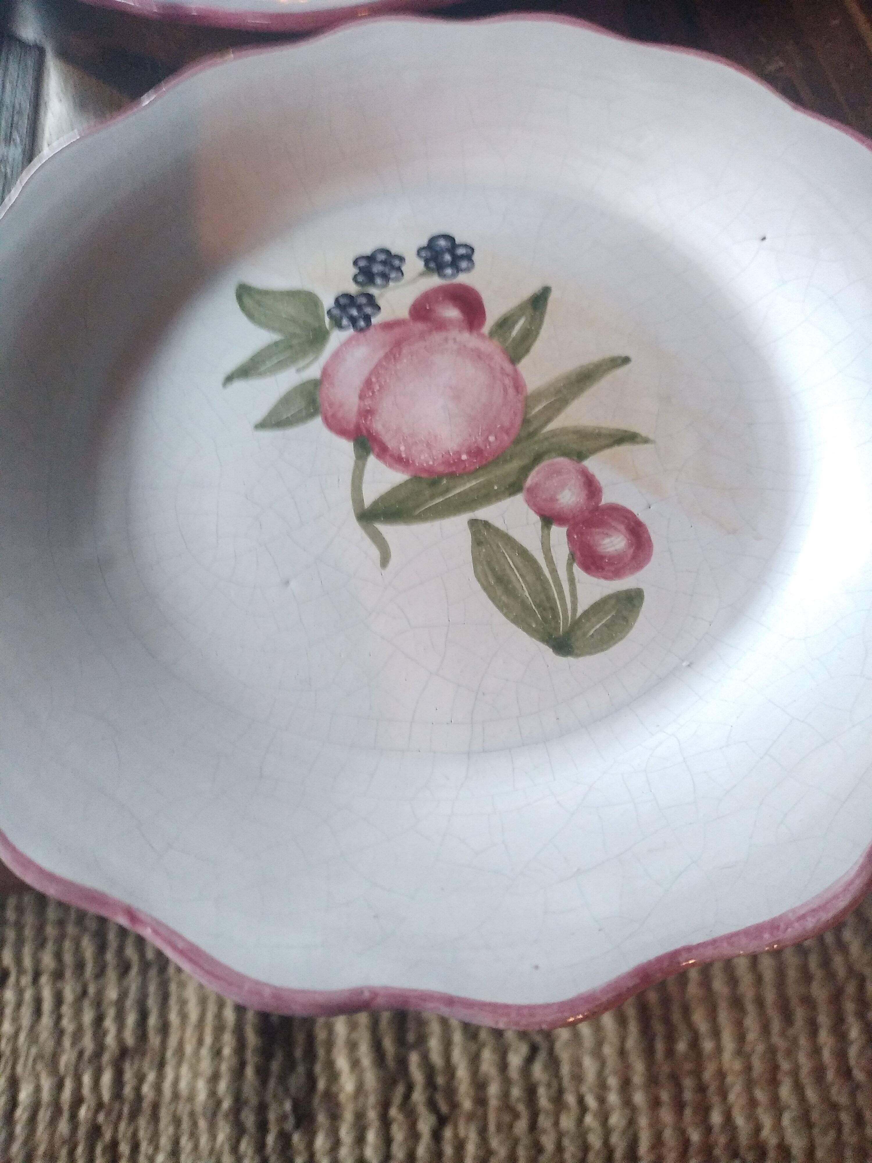 Ceramic plates. 70s/80s Work inspired by the 16th and 17th centuries.