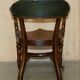 Victorian captain's chair in mahogany and leather