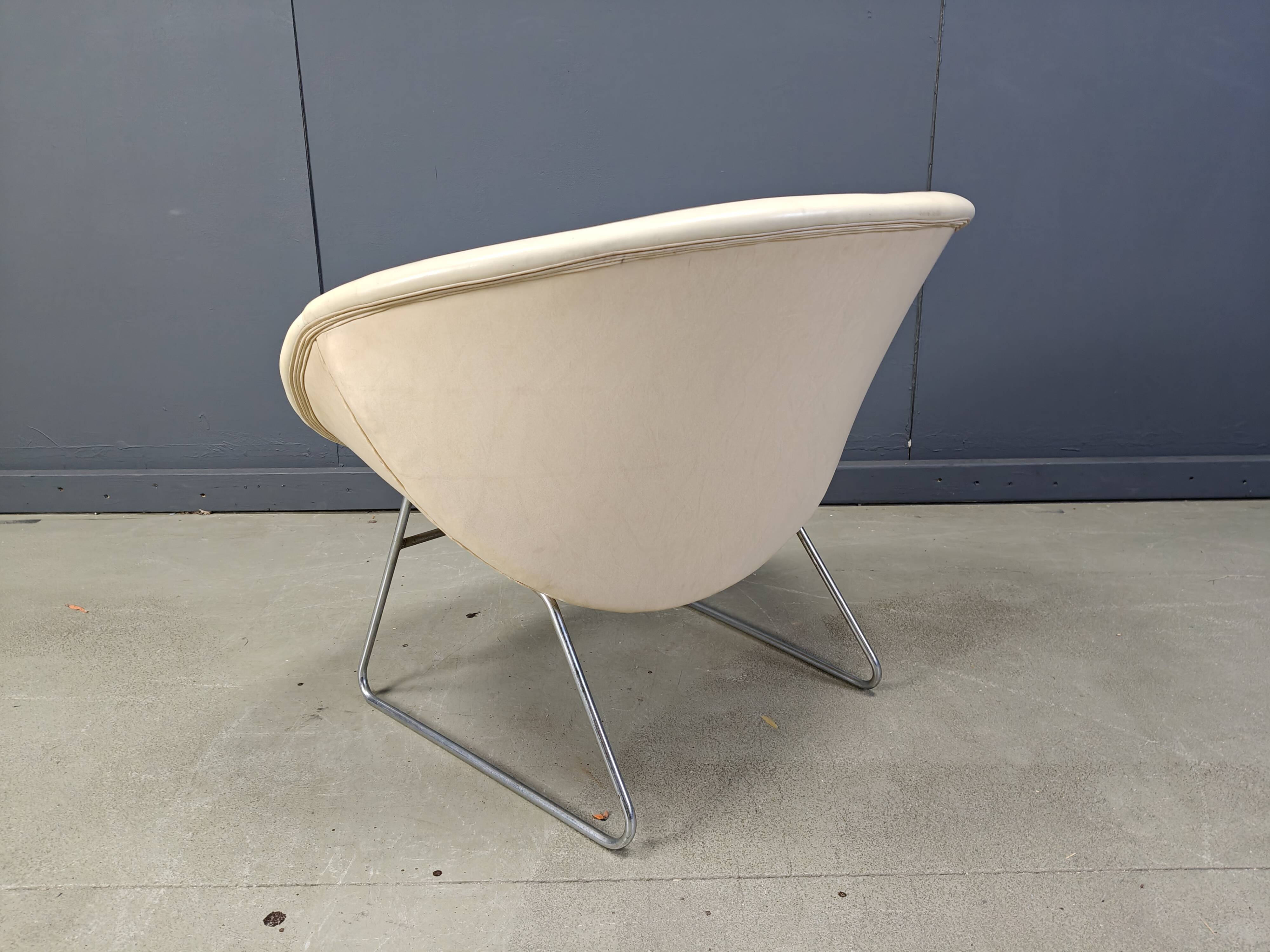 Vintage cocco Chair by Rudolf Wolf for Rohé Noordwolde, 1960s