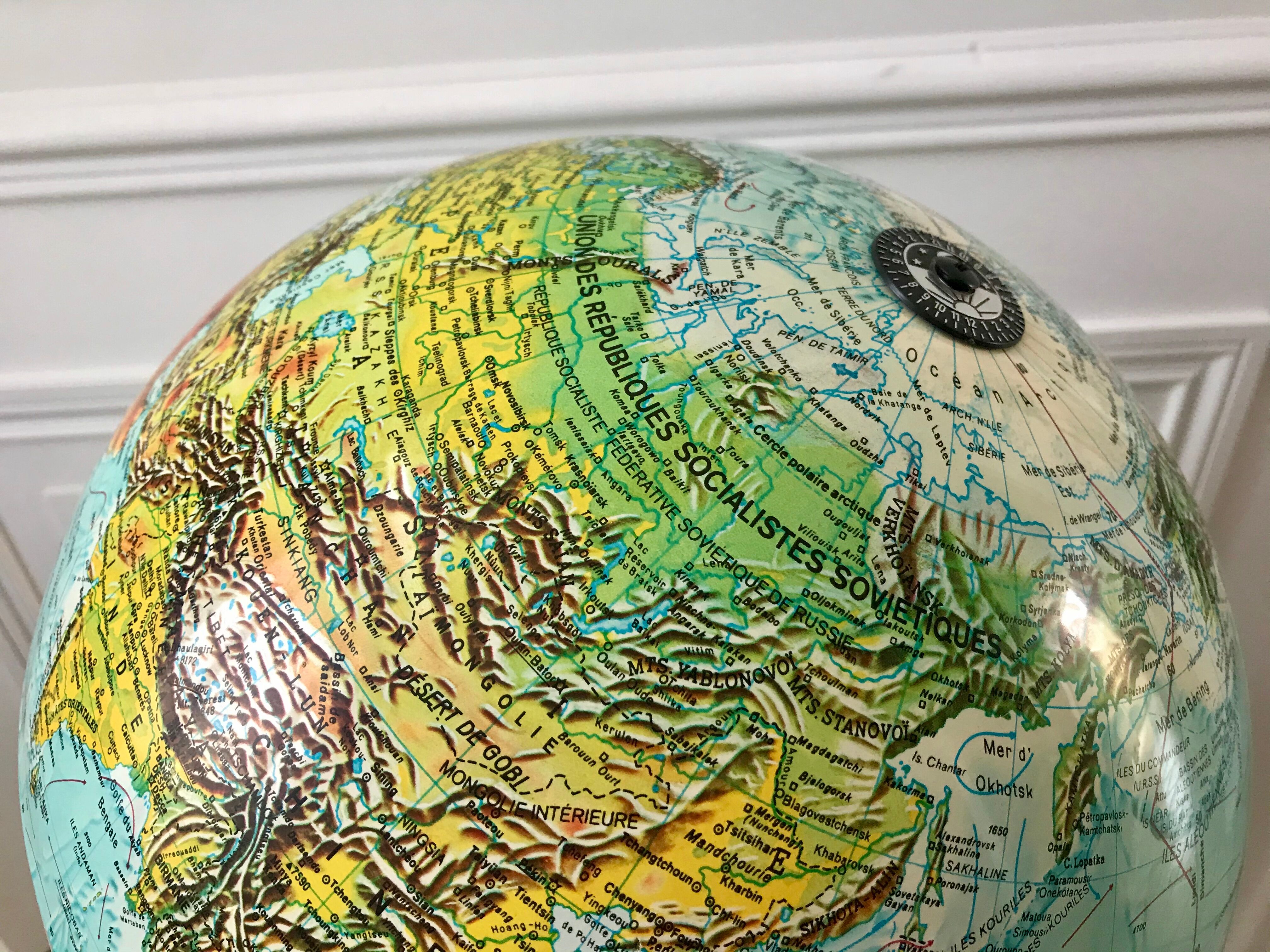 luminous globe Scandinavian design Made in Denmark 1976