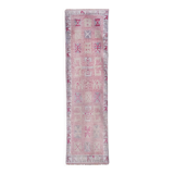 Vintage Turkish rug from Oushak, hand-woven 87x297 cm